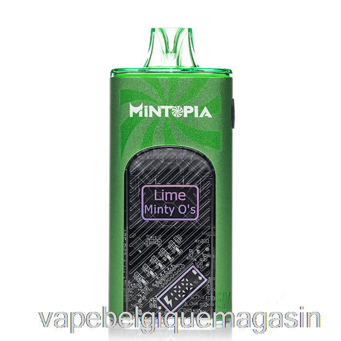 Vape Shop Bruxelles Mintopia Turbo 9000 Jetable Lime Minty Os